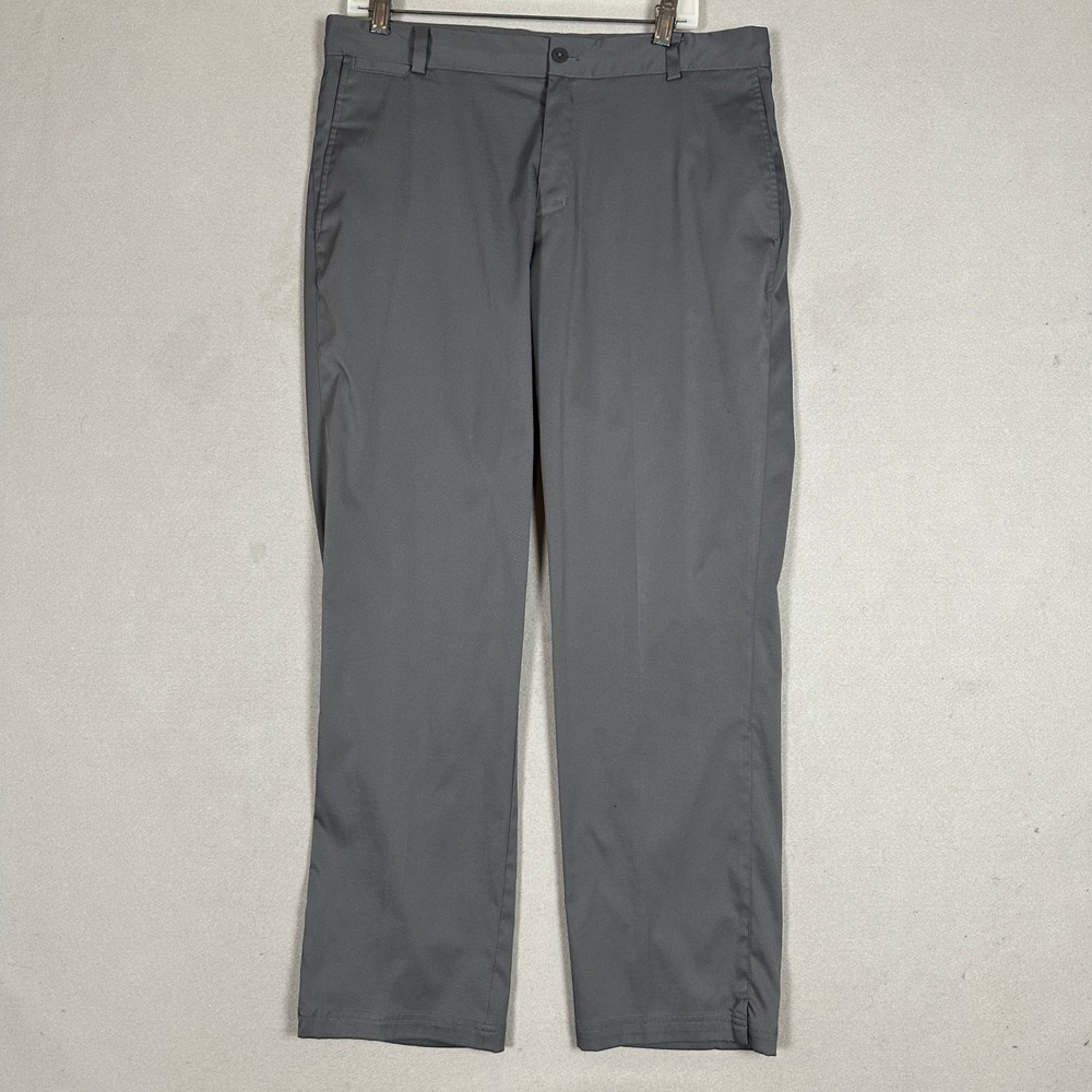 Nike Golf Pants Mens 34X30 Dri-FIT Grey Tour Performance Chino Performance EUC